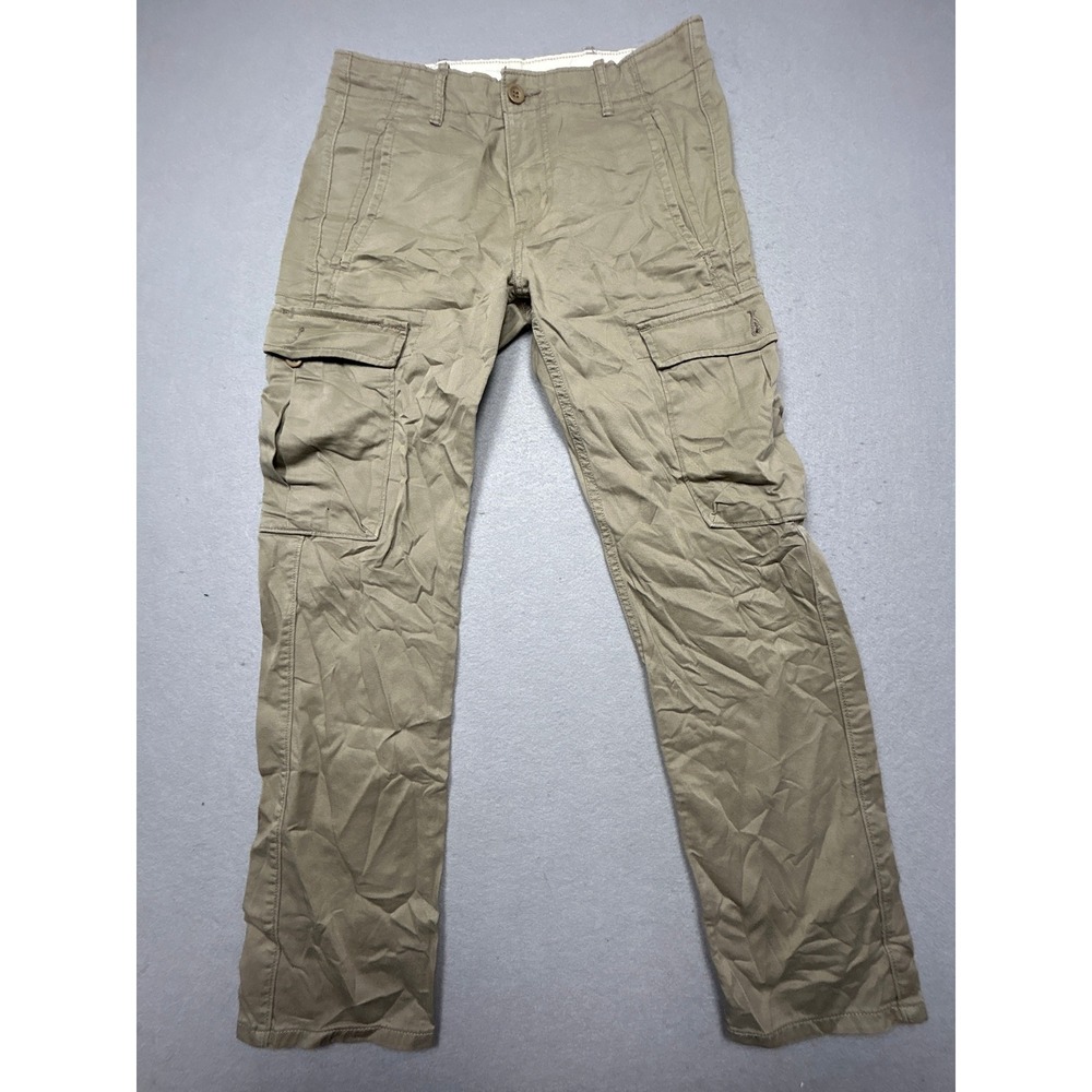 Levi Strauss & Co Cargo Pants Cotton Blend Olive Green W28 L30 Mens